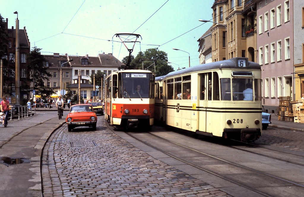 DDR-Trams + Scoda (juni 1990)
