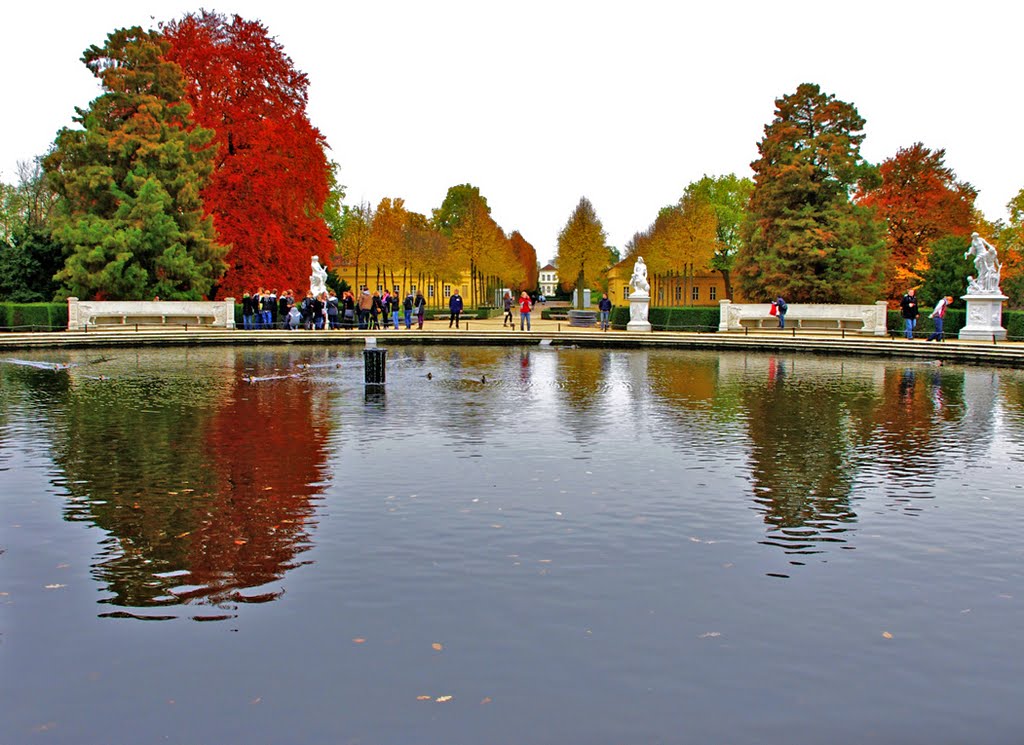 The pond in Sanssouci gardens, Potsdam