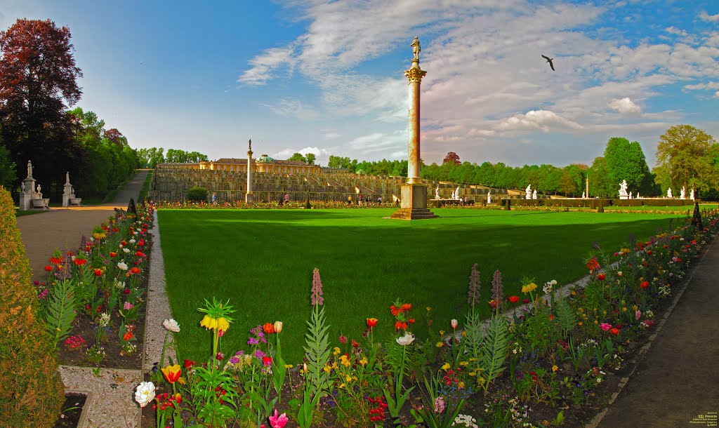 GER Potsdam Schloss & Park Sanssouci (Weinbergterassen - Lustgarten) Panorama by KWOT
