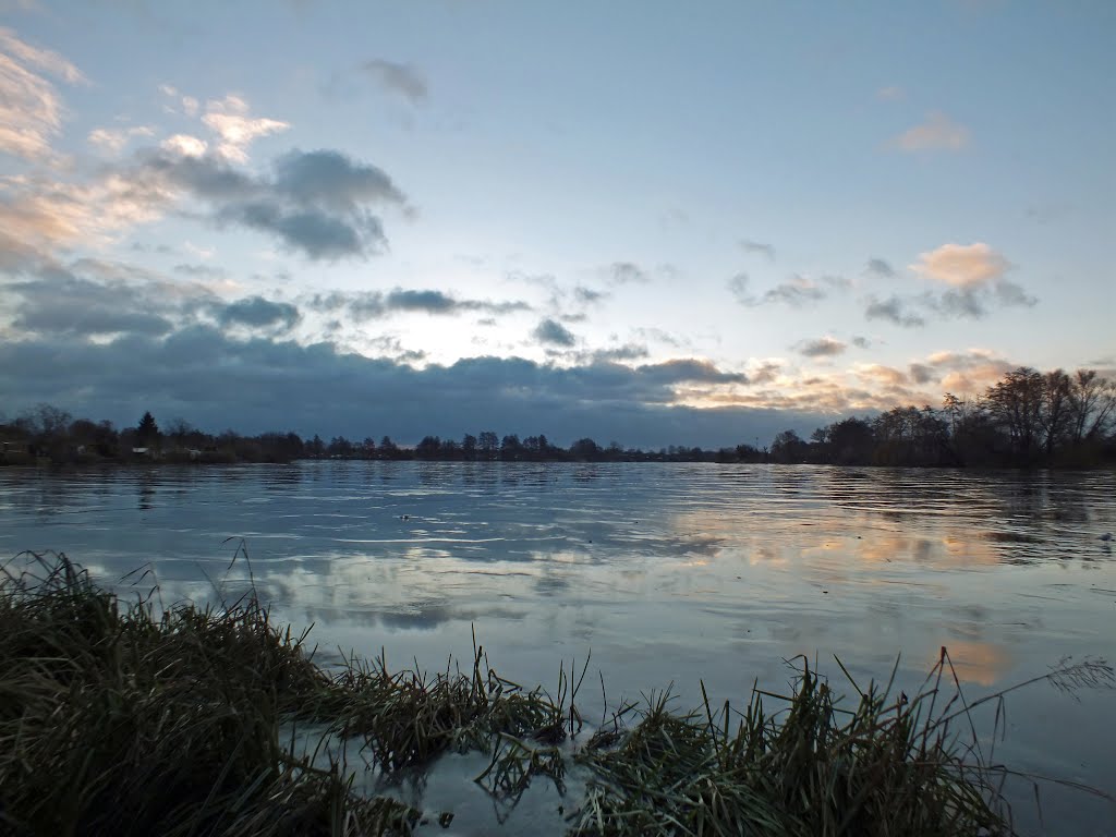 Mühlenteich in Wismar am Morgen