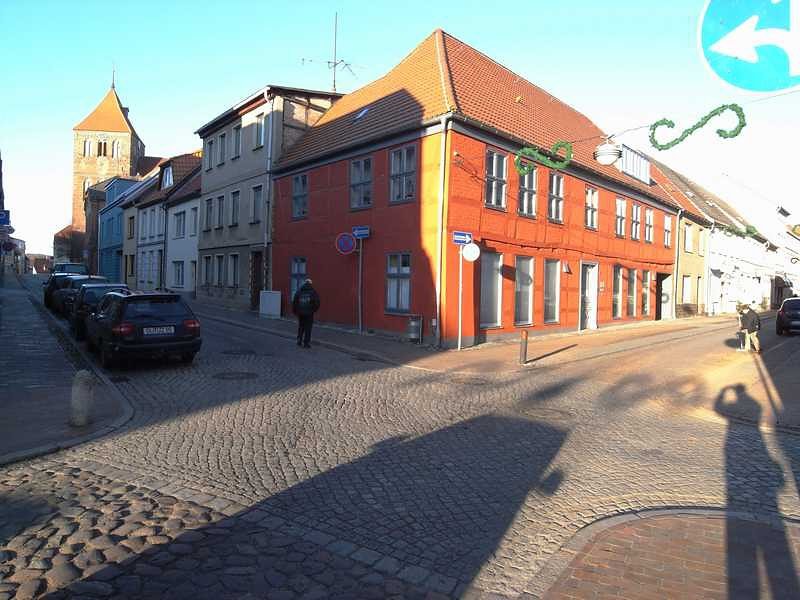Straßenkreuzung in Teterow