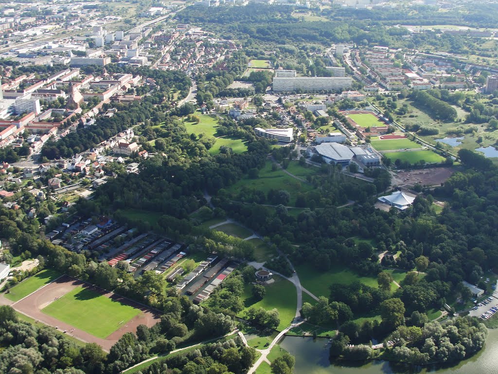 Luftbild Neubrandenburg Jahnsportforum Neustrelitzer Strasse