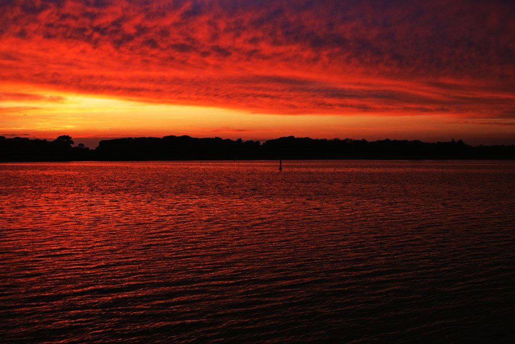Sonnenuntergang in Rostock