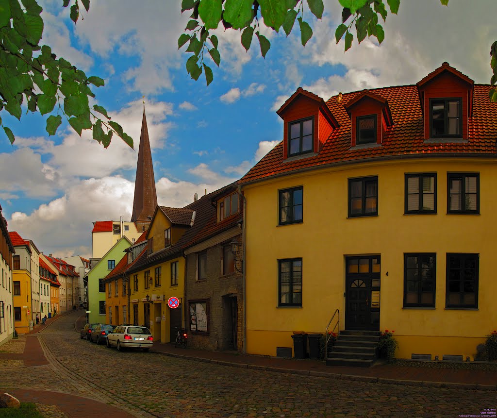 GER Rostock Amberg (Petrikirche Turm) Panorama by KWOT