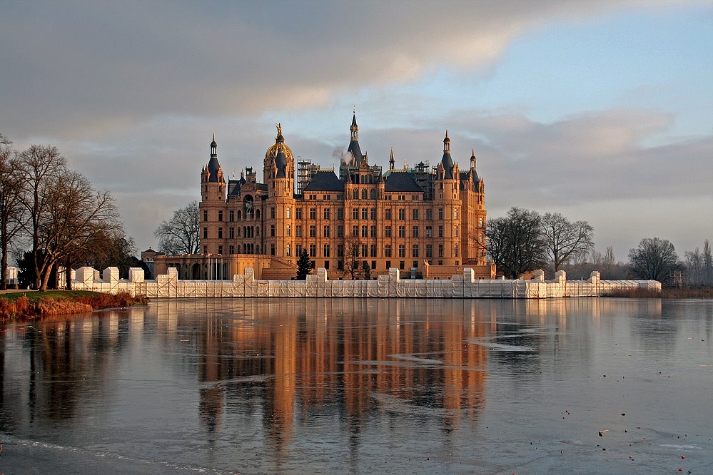 Schweriner Schloss Neujahr 2009