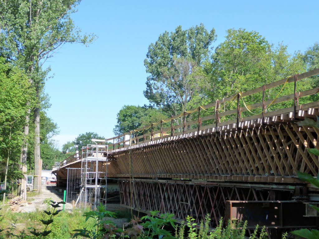 Baustelle "neue Spreebrücke" der Westtangente Bautzen Juli 2011
