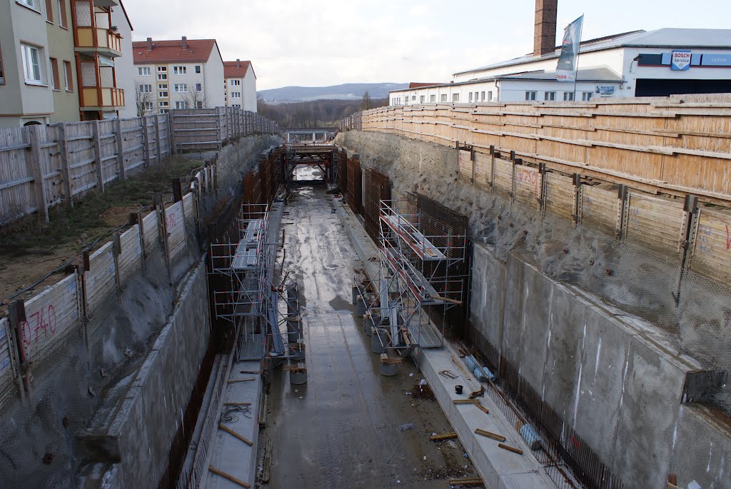 Tunnel Westtangente Bautzen April 2012
