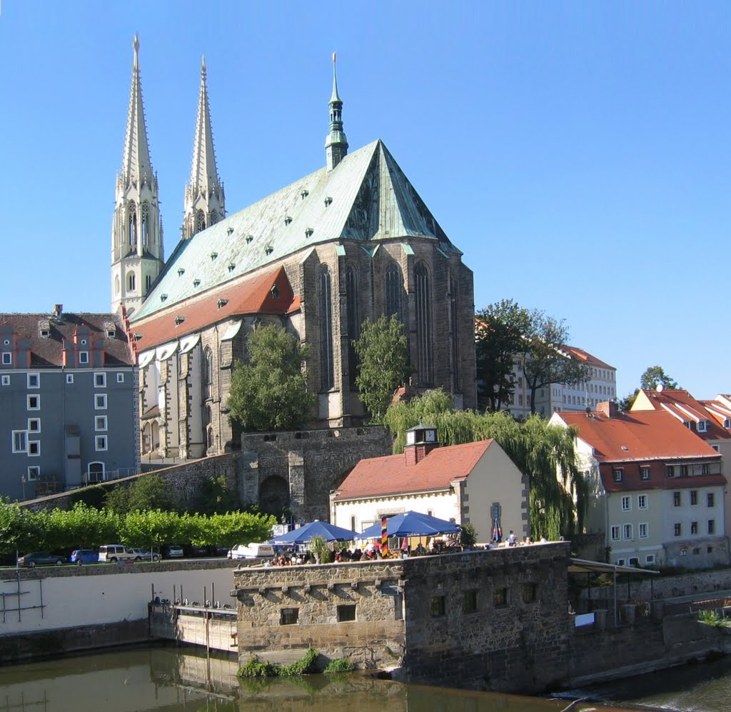 Görlitz, St. Peter und Paul mit Vierradenmühle