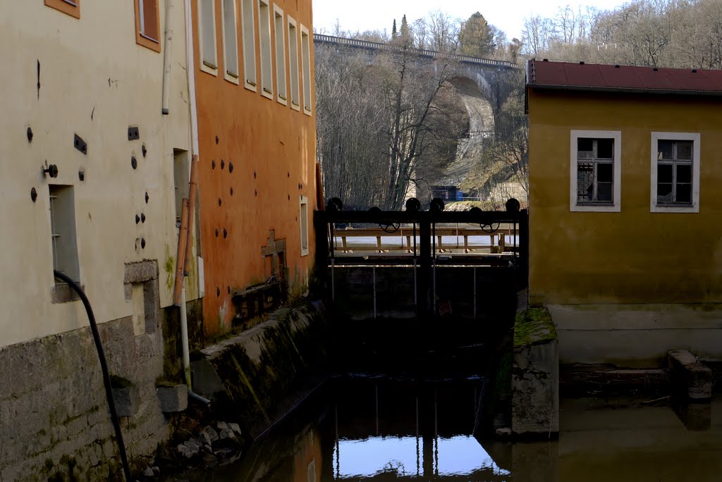 Görlitz, Obermühle mit Viadukt