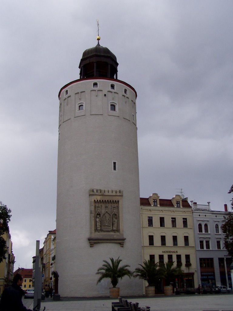 Der Dicke Turm (Frauenturm) am Marienplatz in Görlitz
