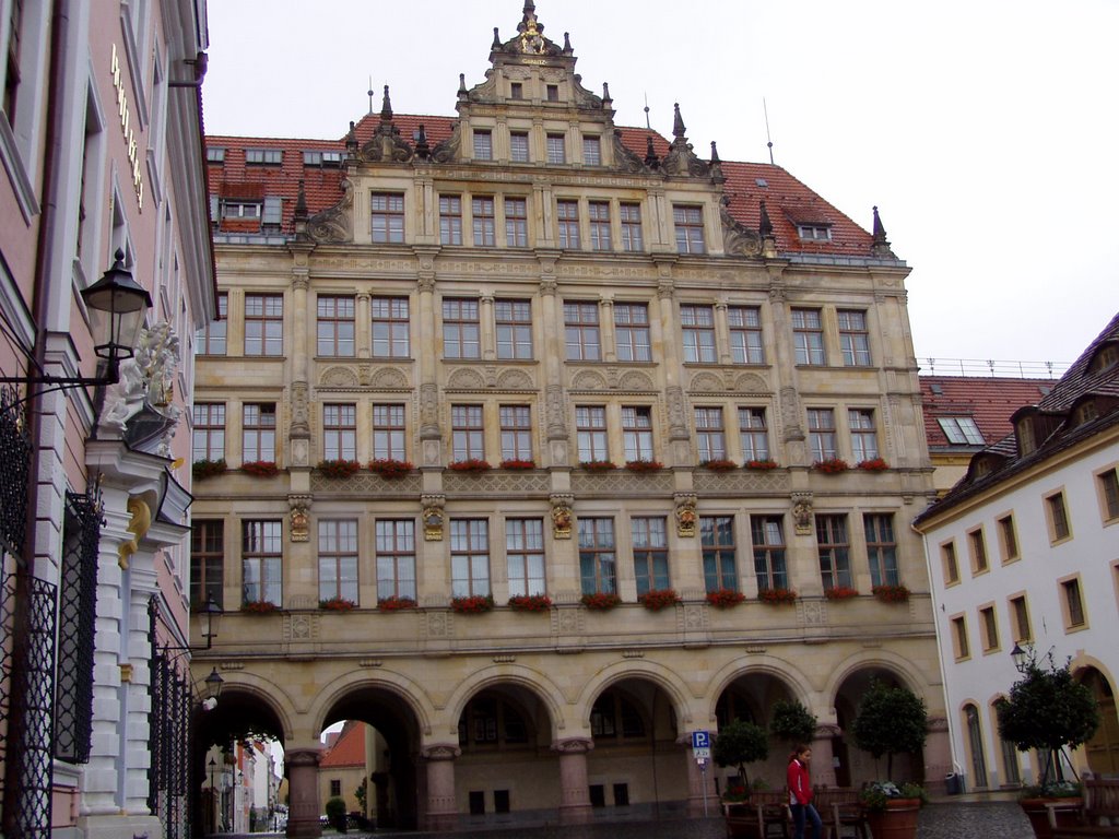 Untermarkt, vor dem neuen Rathaus