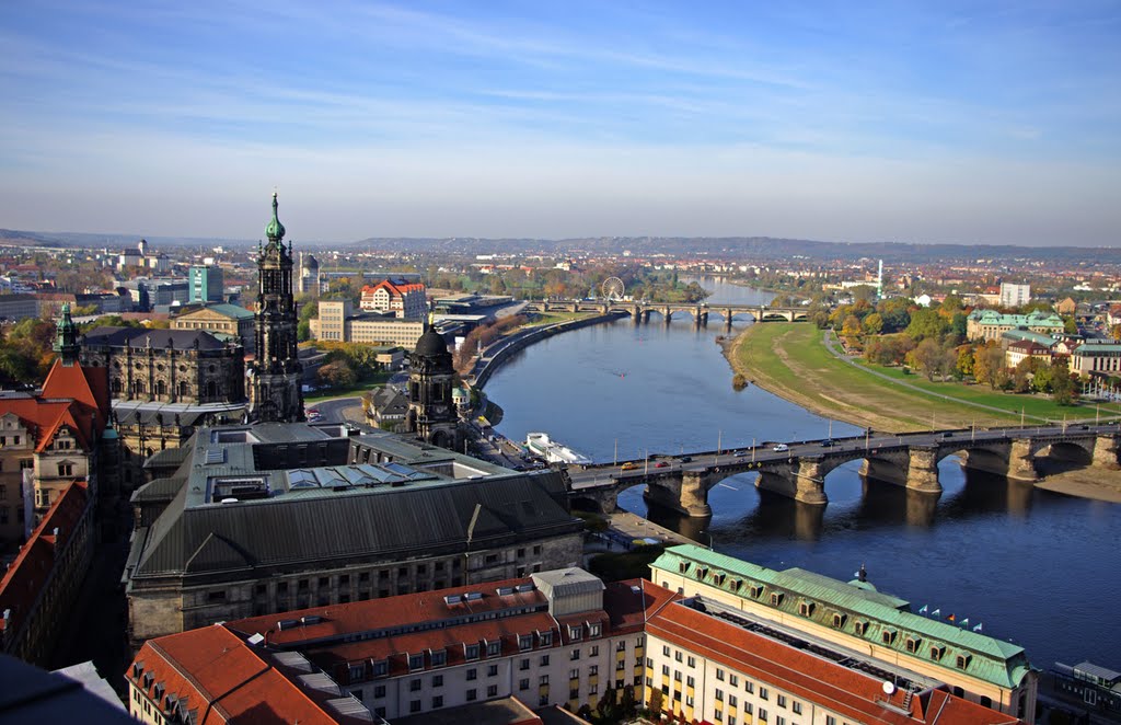 Elbe River in Dresden, Germany