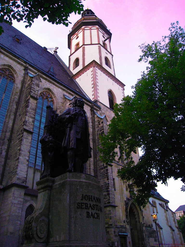 GER Leipzig Johann-Sebastian Bach in Thomaskirche by KWOT {upload 21/3/2010 on his 325th birthday}
