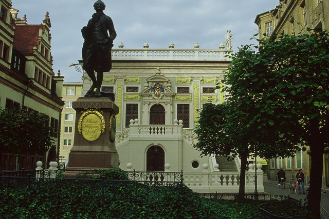090 Leipzig, Goethe-Denkmal, Alte Börse