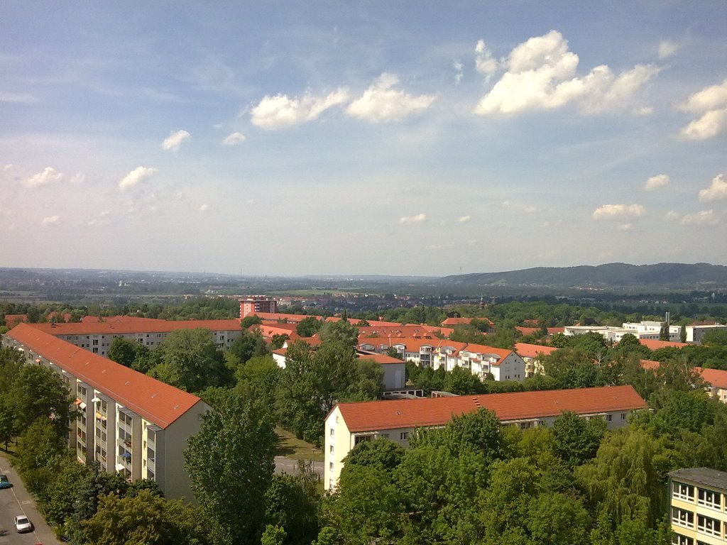 Pirna Sonnenstein - Blick nach Dresden