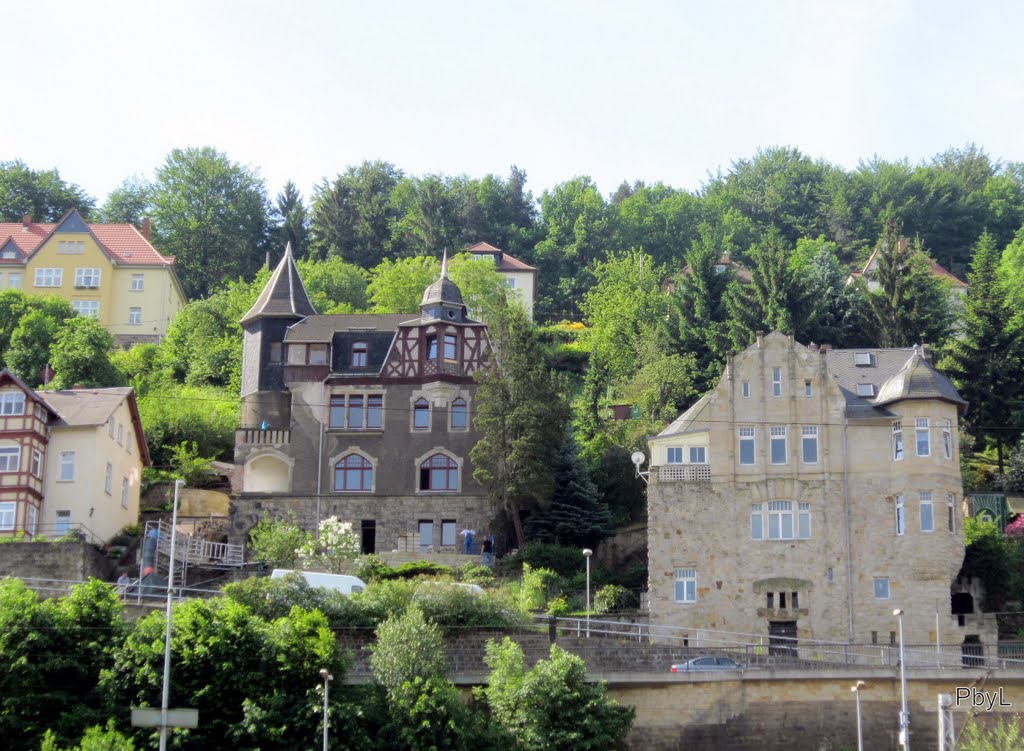 Schlösser an der Elbe/Kastélyok az Elba partján