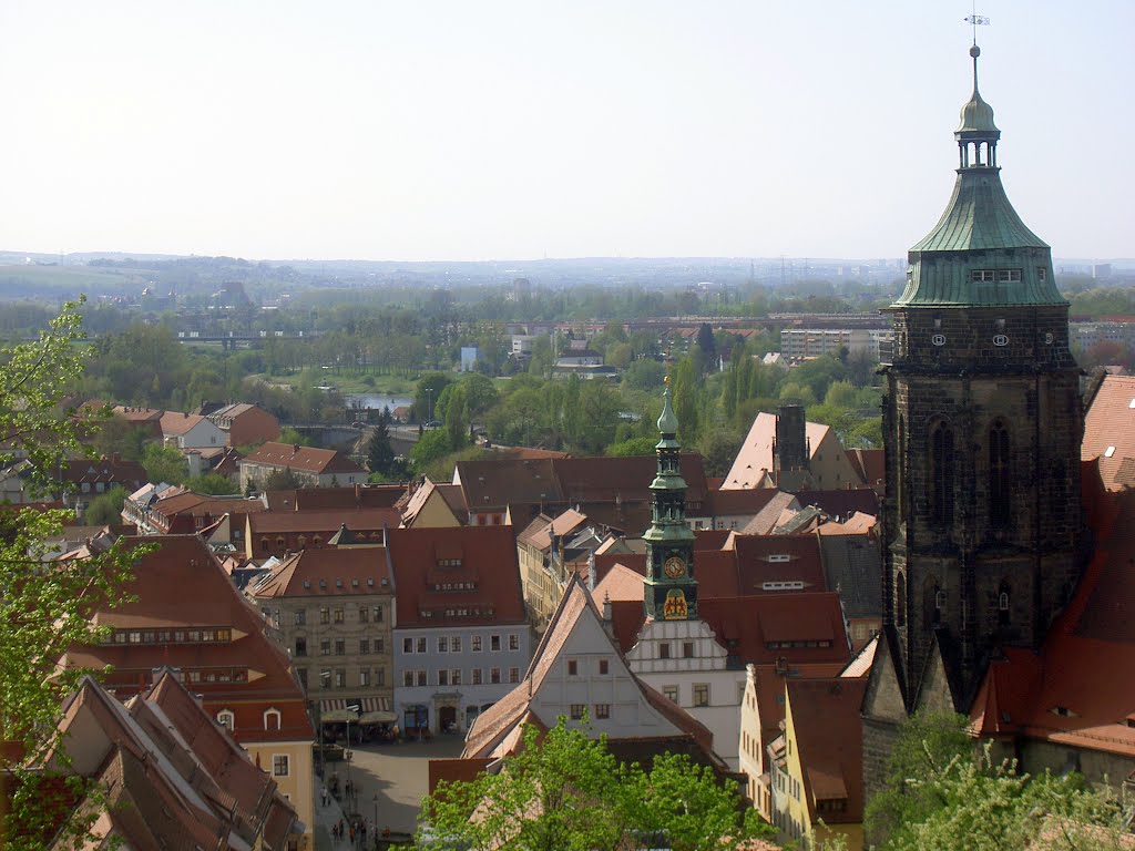 Pirna Altstadt aus Schloss Sonnenstein