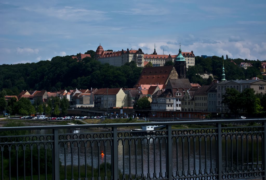 Auf der Brücke in Pirna
