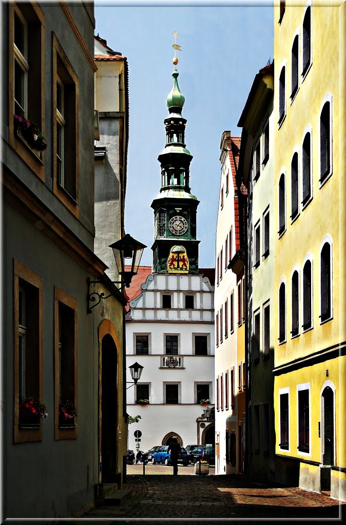 Pirna, Blick zum Rathaus
