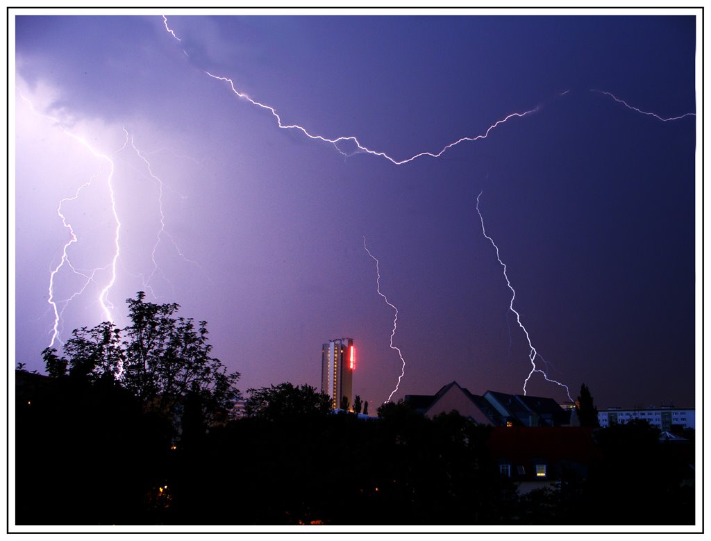 Gewitter über Chemnitz