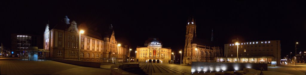 Theaterplatz nachts 180°