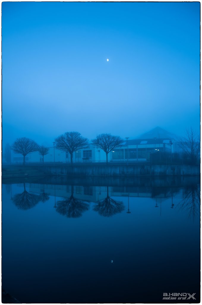 Abendnebel am "Lausitzbad"