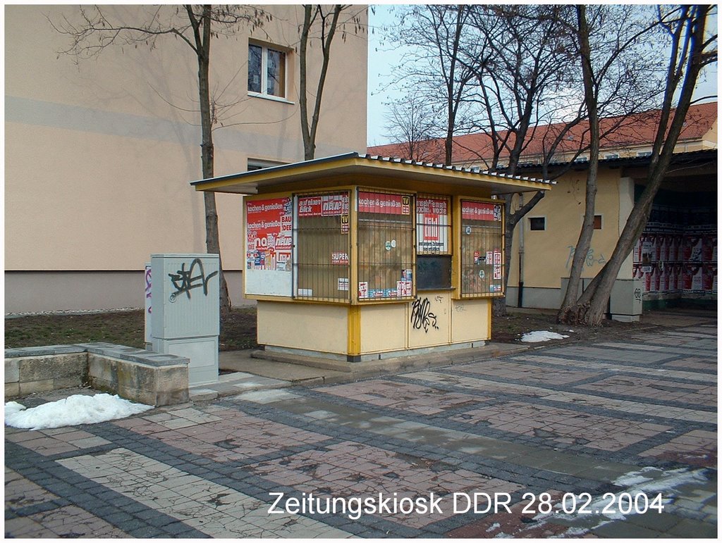 Der letzte Zeitungskiosk der DDR in Hoyerswerda
