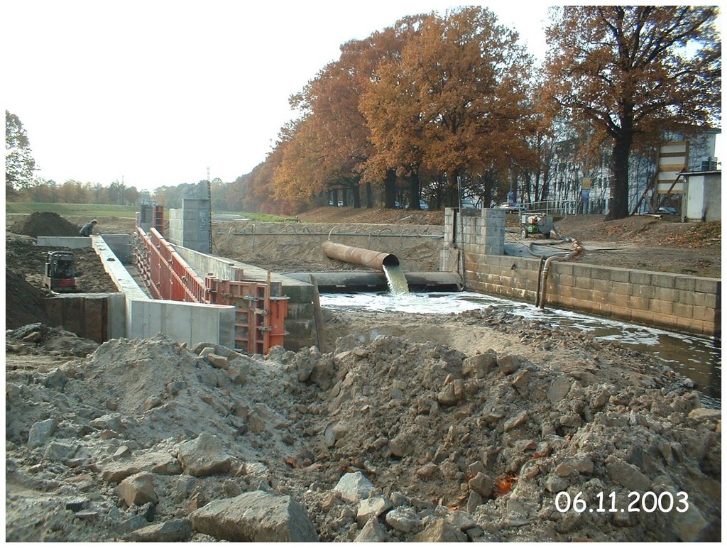 Neubau des Elsterwehres