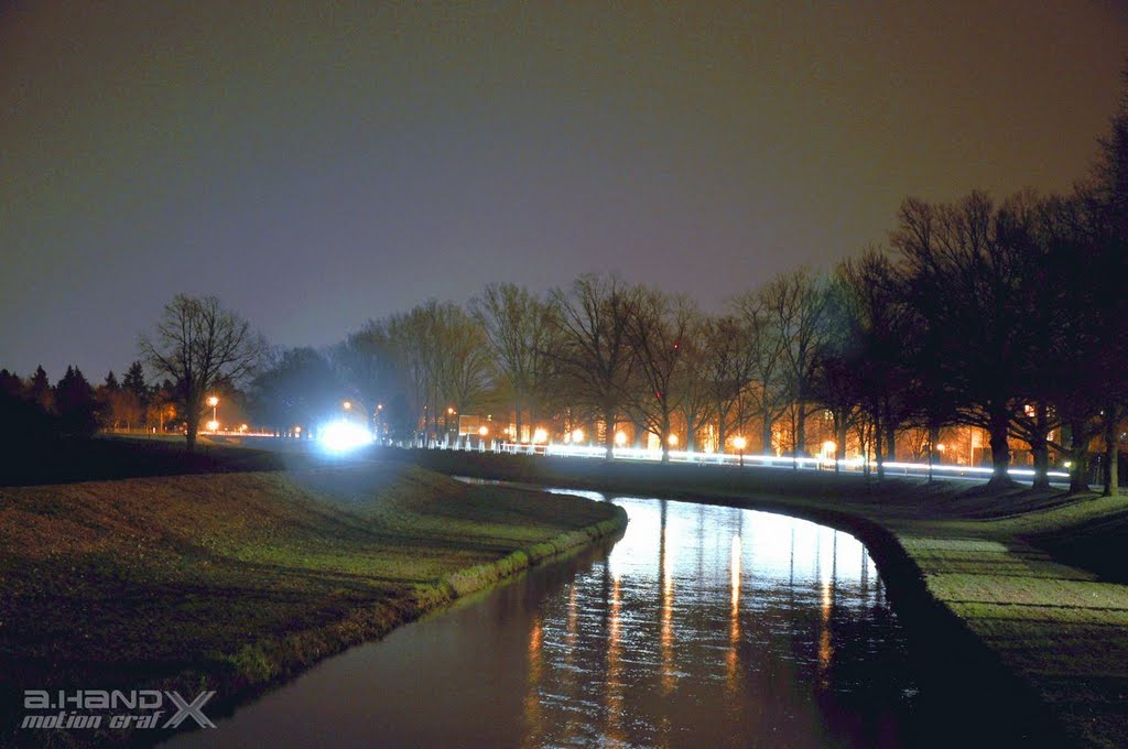 Elsterbogen bei Nacht