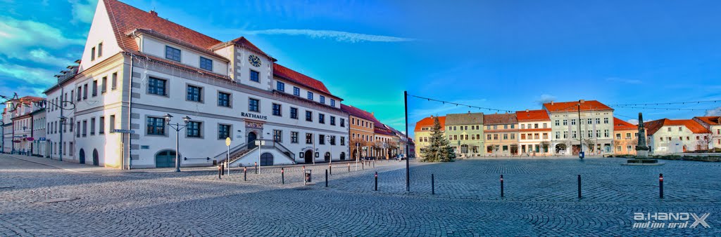 Marketplace of the Old Town from Hoyerswerda