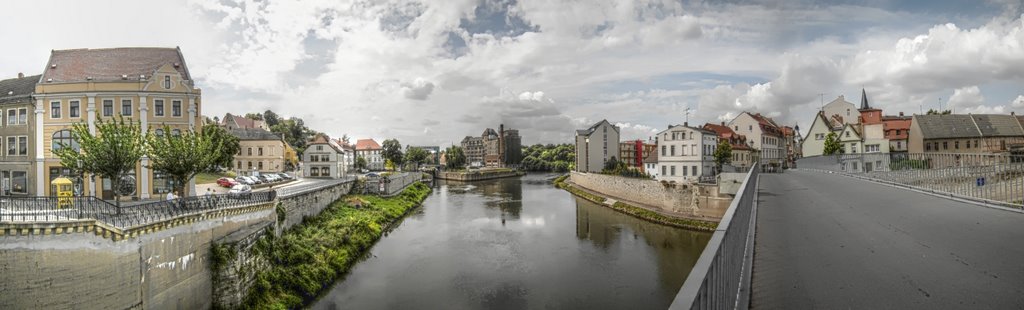 Bernburg: Brückenpanorama (HDR)