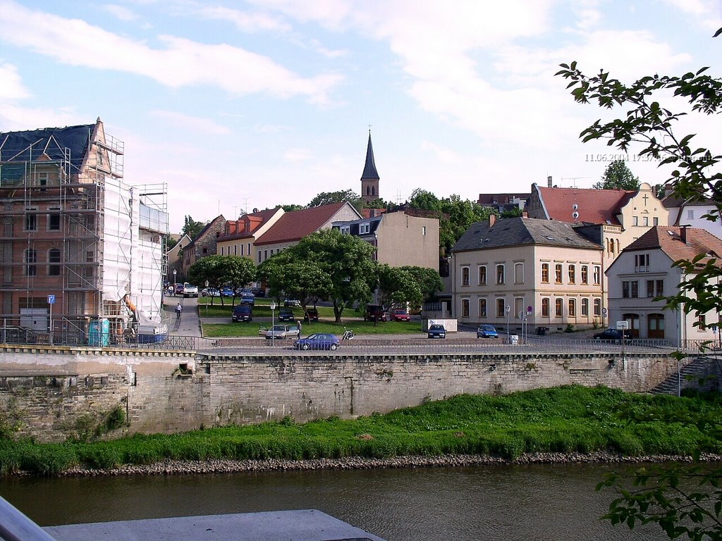 Bernburg, Blick über die Saale