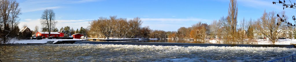 Winter 2010 an der Saale in Weißenfels