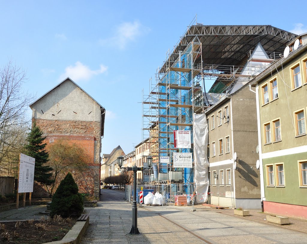 Baustelle Schützhaus Weißenfels im März 2011