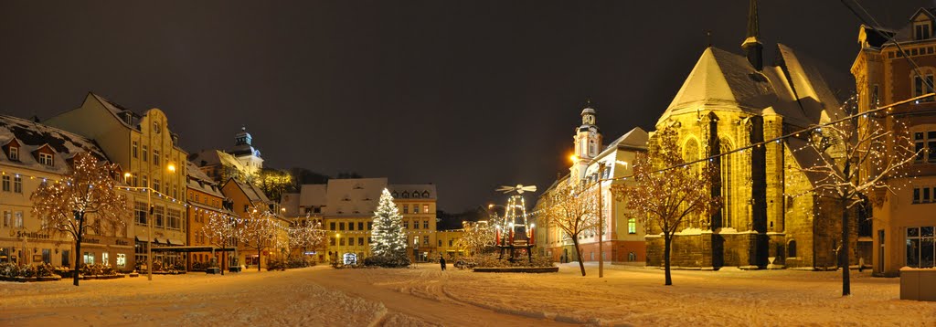 Weißenfelser Marktplatz im Januar 2010