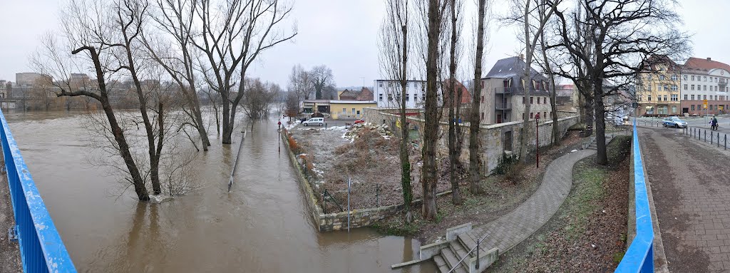 Saale-Hochwasser Januar 2011 in Weißenfels