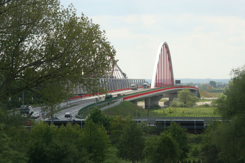 Bridge over the Elbe at Wittenberg, Germany