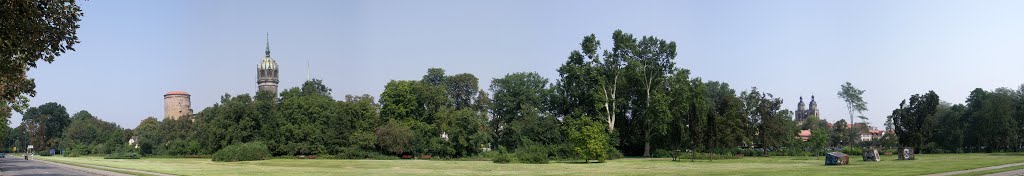 Panorama vom Park vor der Altstadt [Lutherstadt Wittenberg 2006/08]