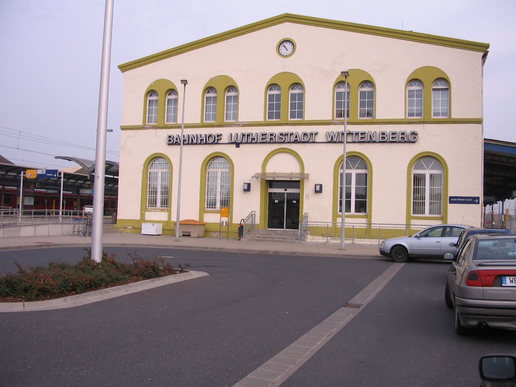 Bahnhof Lutherstadt Wittenberg Herbst 2005