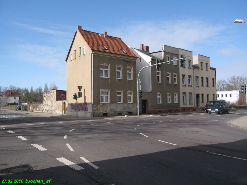 Ecke Magdeburger Straße und Blauer Steinweg