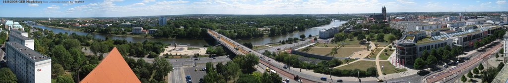 GER Magdeburg from Johanniskircheturm Panorama by KWOT