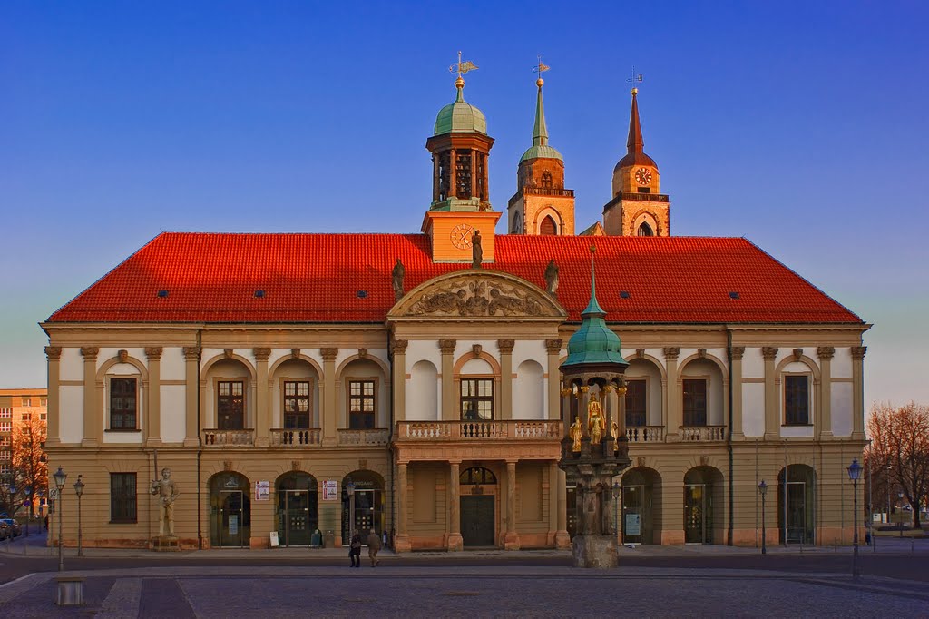 Das Rathaus am alten Markt in Magdeburg.