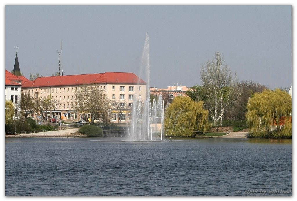 Gotthardteich Merseburg / Wasserspiele