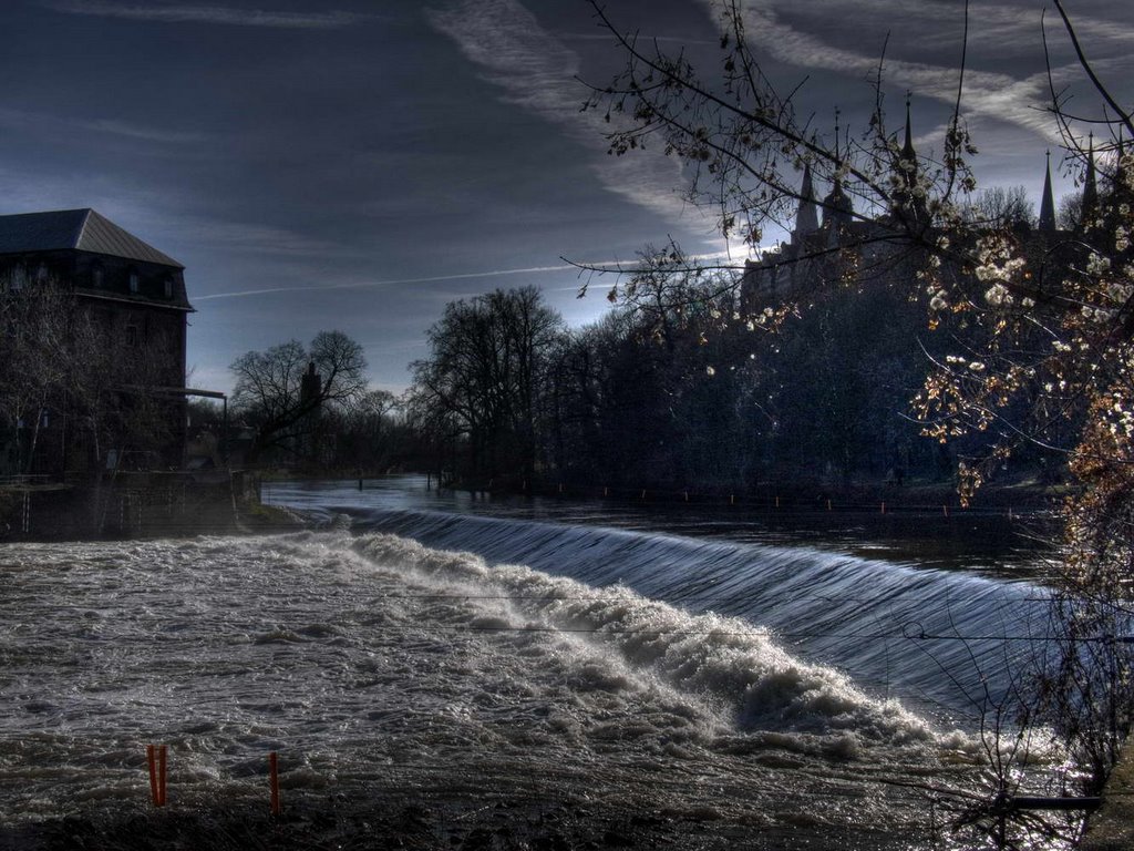 Merseburger "Wasserfall" - Februar 2008