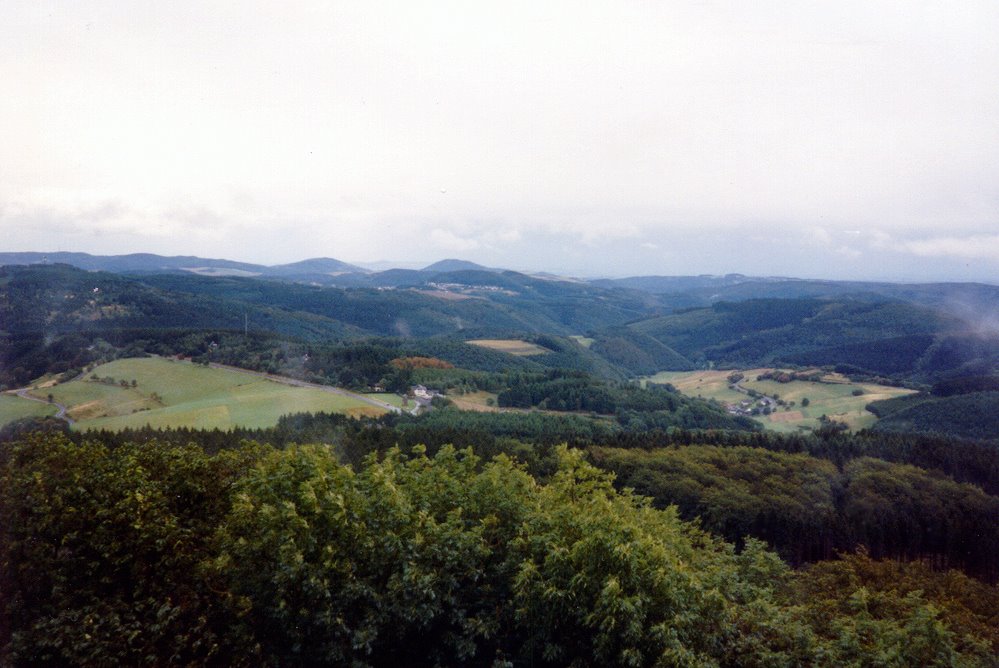 Landscape Eiffel from 800 m high Altenburg