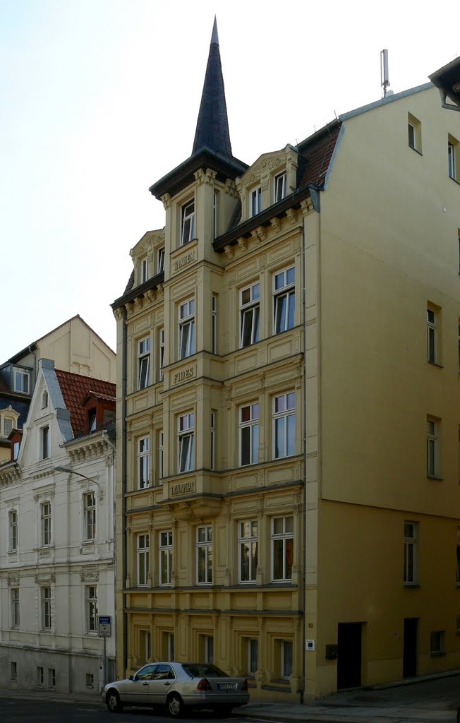 Altenburg - Blick auf das Gebäude des Heimatgarten Sachsen Thüringen in der Humboldstrasse
