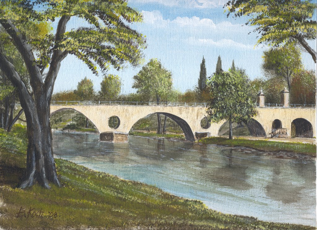 Sternbrücke am Stadtschloß in einer klassischen Ansicht !!!