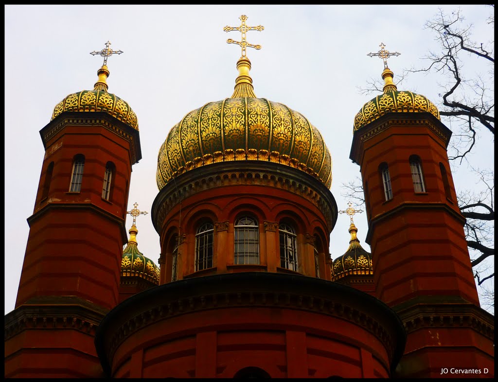 Goldenen Maria Pawlownas Kuppeln
