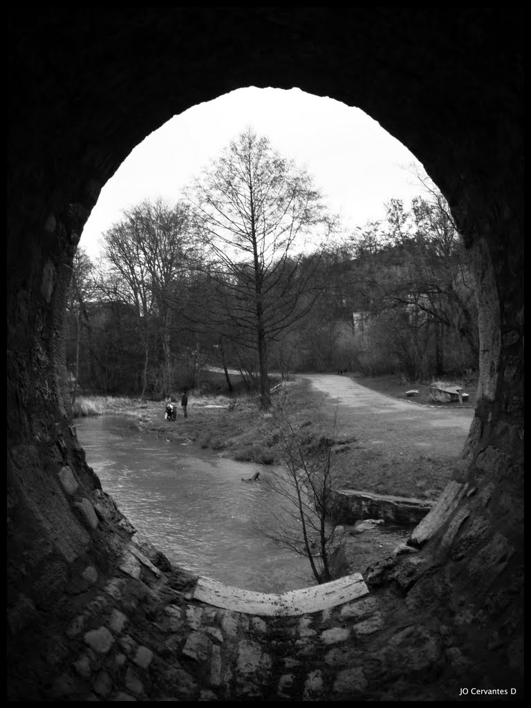 Blick nach Norden aus dem Inneren der Sternbrücke
