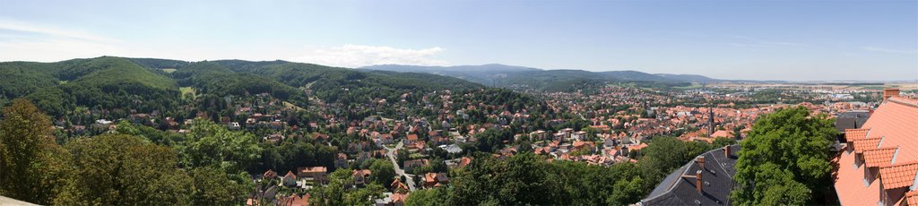 Panorama Wernigerode - vom Schlosshof